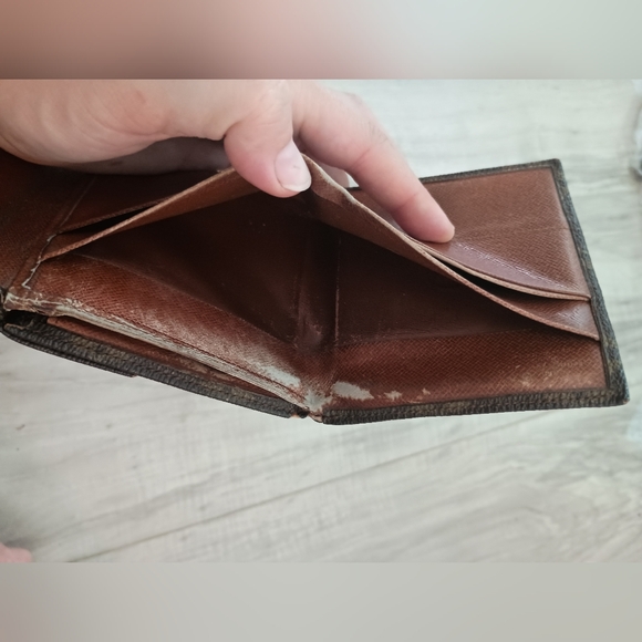 Louis Vuitton W Hook Wallet Monogram Beige Monogram Canvas Authentic - Picture 10 of 14